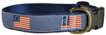 1.25” Ribbon Dog Collar – Historic American Flags Thumbnail