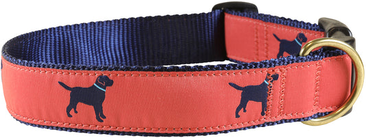 1.25” Ribbon Dog Collar – Labrador Retriever,  Red
