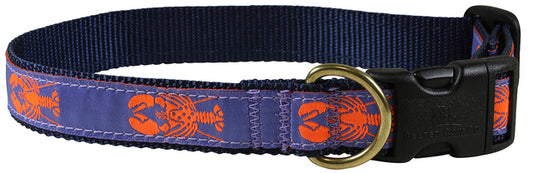 1” Ribbon Dog Collar – Lobster,  Periwinkle