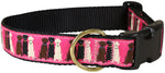 1.25” Ribbon Dog Collar – Three Labs,  Pink Thumbnail
