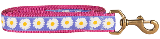 1” x 6ft Ribbon Dog Leash – Daisy