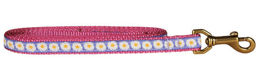 5/8” x 6ft Ribbon Dog Leash – Daisy