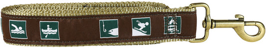 1.25” x 6ft Ribbon Dog Leash – Park & Rec