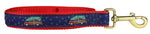 1” x 6ft Ribbon Dog Leash – Woodie & Christmas Tree Thumbnail