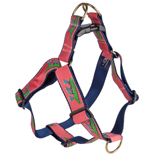 Step-In 1.25" Dog Harness - Iguana on Roller Skates