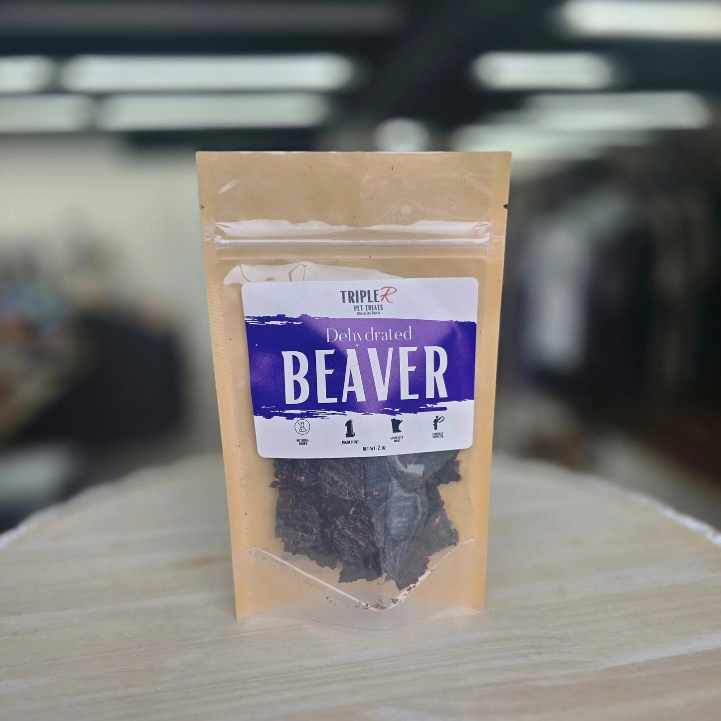Dehydrated Beaver Dog Treats - 2oz