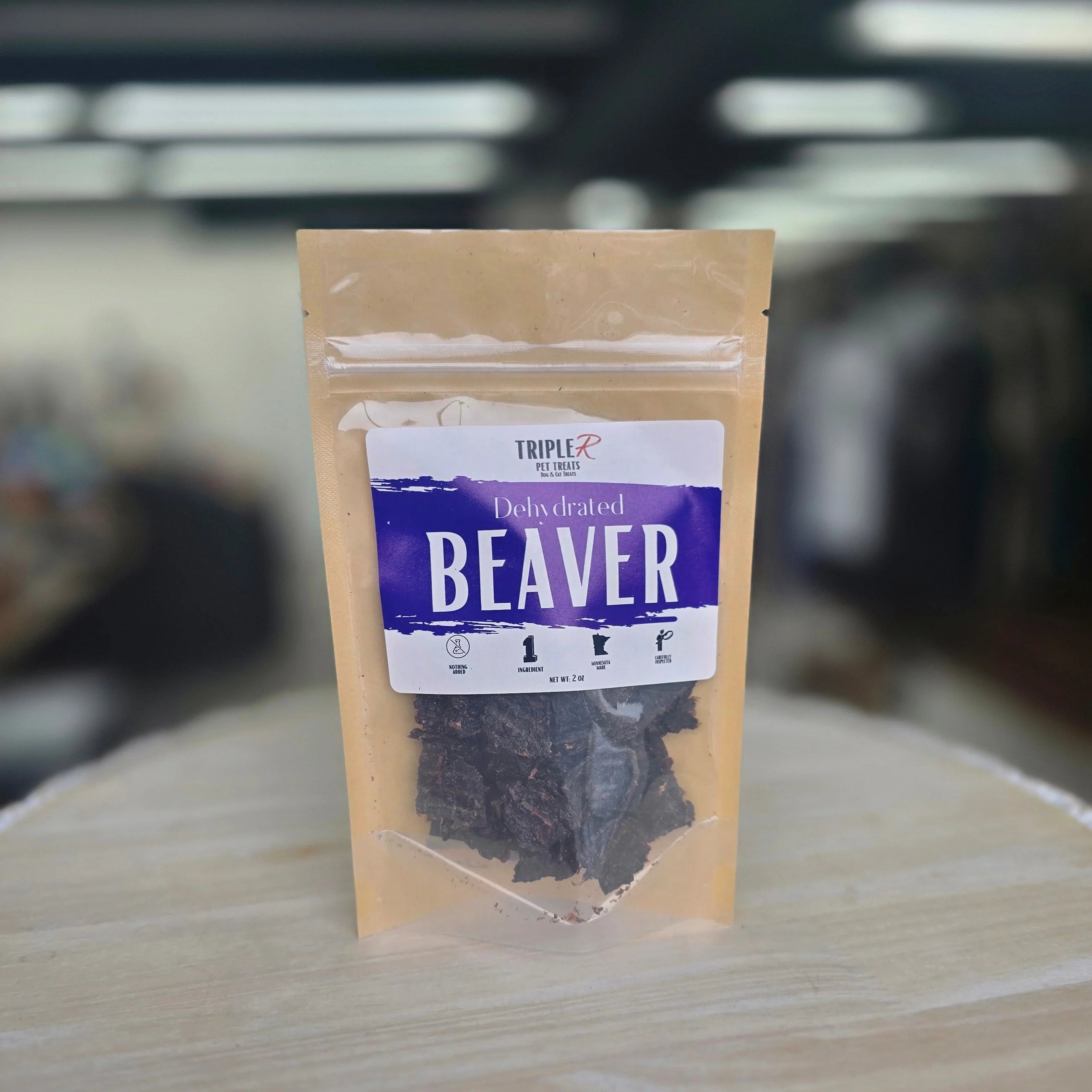 Dehydrated Beaver Dog Treats - 2oz