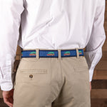 Leather Tab and Ribbon Belt - Woodie & Tree Thumbnail