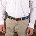 Leather Tab and Ribbon Belt - Woodie & Tree Thumbnail