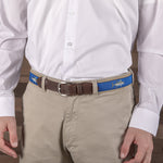 Leather Tab and Ribbon Belt - Bluefin & Yellowfin Tuna Thumbnail