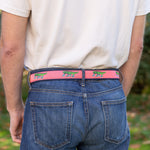 Leather Tab and Ribbon Belt - Iguana's on Roller Skates Thumbnail