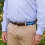 Leather Tab and Ribbon Belt - Mountain Range Thumbnail