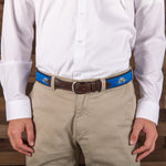 Leather Tab and Ribbon Belt - Harbor Seals Thumbnail