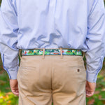 Leather Tab and Ribbon Belt - Vacationland Thumbnail