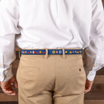 Leather Tab and Ribbon Belt - It's 5 o'Clock Somewhere Thumbnail