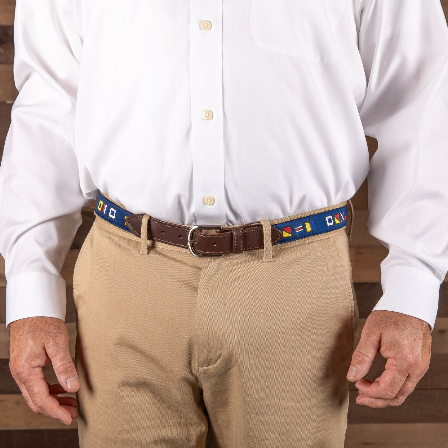 Leather Tab and Ribbon Belt - It's 5 o'Clock Somewhere