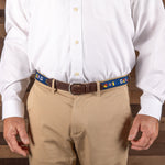 Leather Tab and Ribbon Belt - It's 5 o'Clock Somewhere Thumbnail