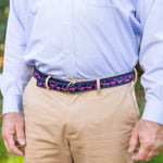 D-Ring Belt - Yard Flamingos Thumbnail