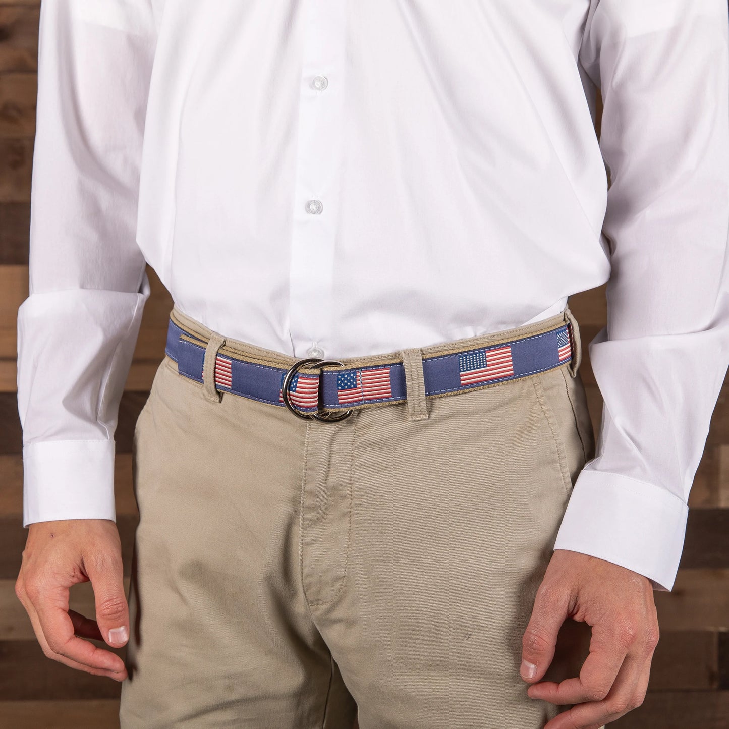 D-Ring Belt - Historic American Flags