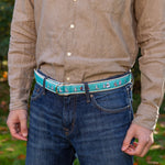 D-Ring Belt - Rounding the Mark - Light Blue Thumbnail
