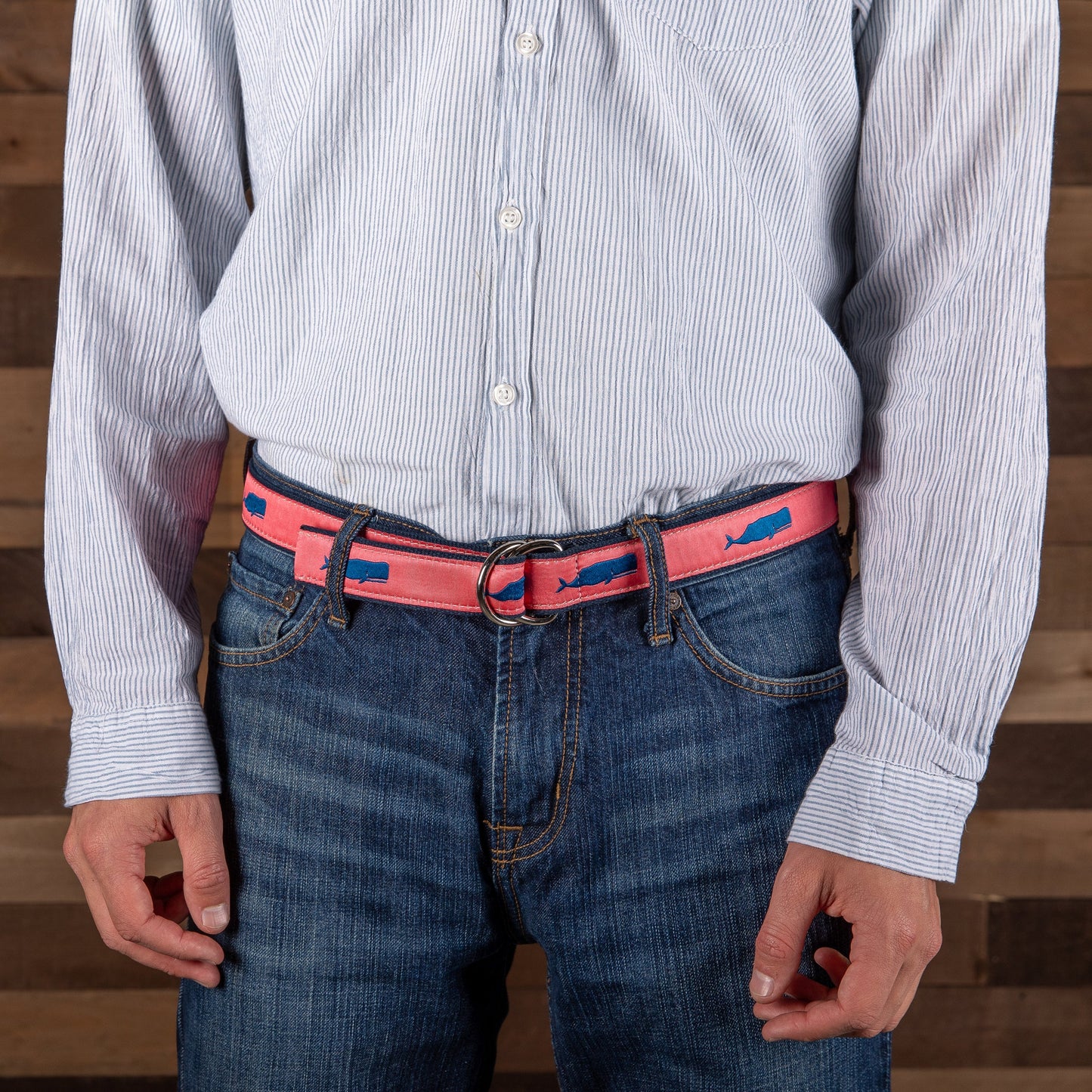 D-Ring Belt - Moby Whale - Pink