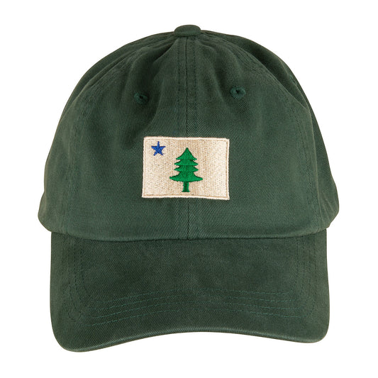 Baseball Hat – 1820/1901 Maine Flag on Spruce