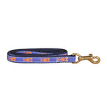 5/8” x 6ft Ribbon Dog Leash – Lobster, Periwinkle Thumbnail