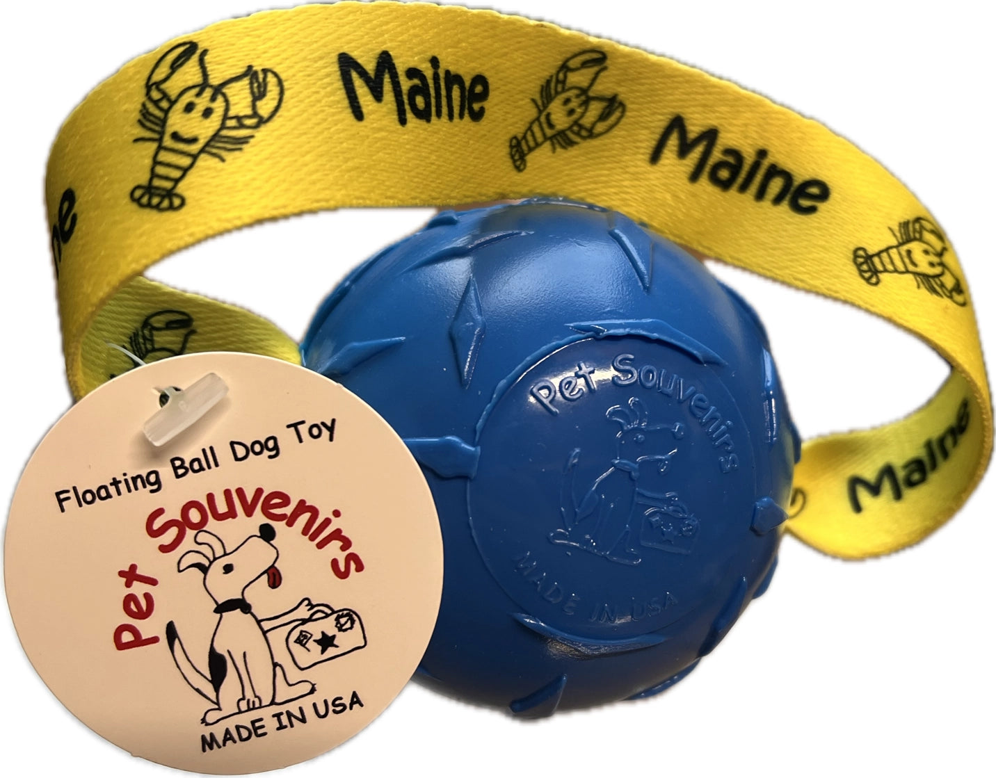 Dog Fetch Toy - Floating Ball with Loop - Made in USA