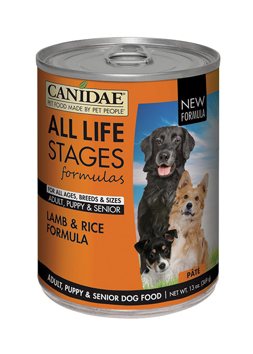 Canidae Wet Dog Food – Lamb and Rice – 13oz