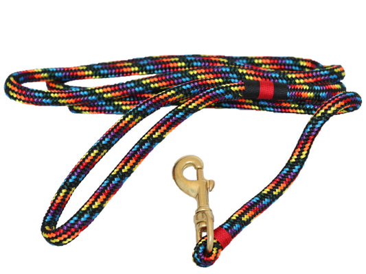 6ft  Nautical Rope Dog Leash – Rainbow