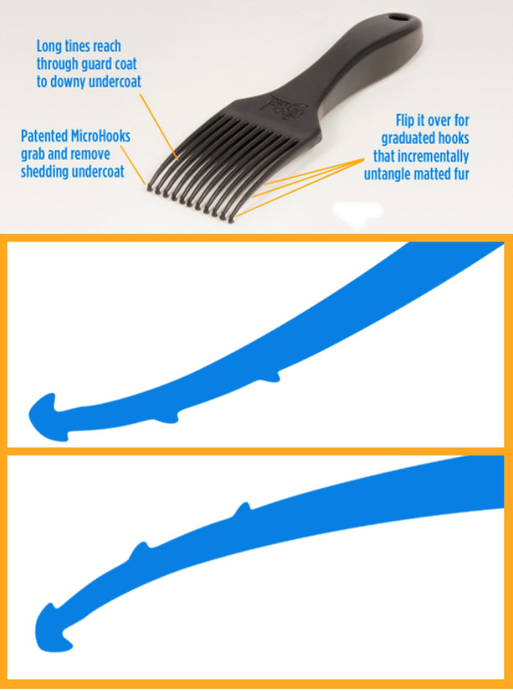 The Coat Hook Shedding Comb