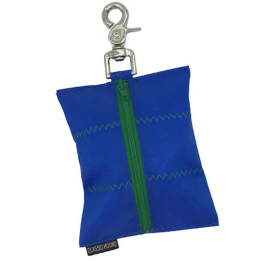 Sailcloth Poop Bag Holder - Blue