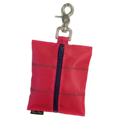 Sailcloth Poop Bag Holder - Red