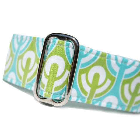 1" Mudproof Dog Collar - Spring Meadow - Small