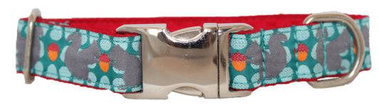 1” Ribbon Dog Collar – Squirrely