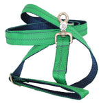 1” x 6ft Sailcloth Dog Leash – Green with Blue Stitching Thumbnail