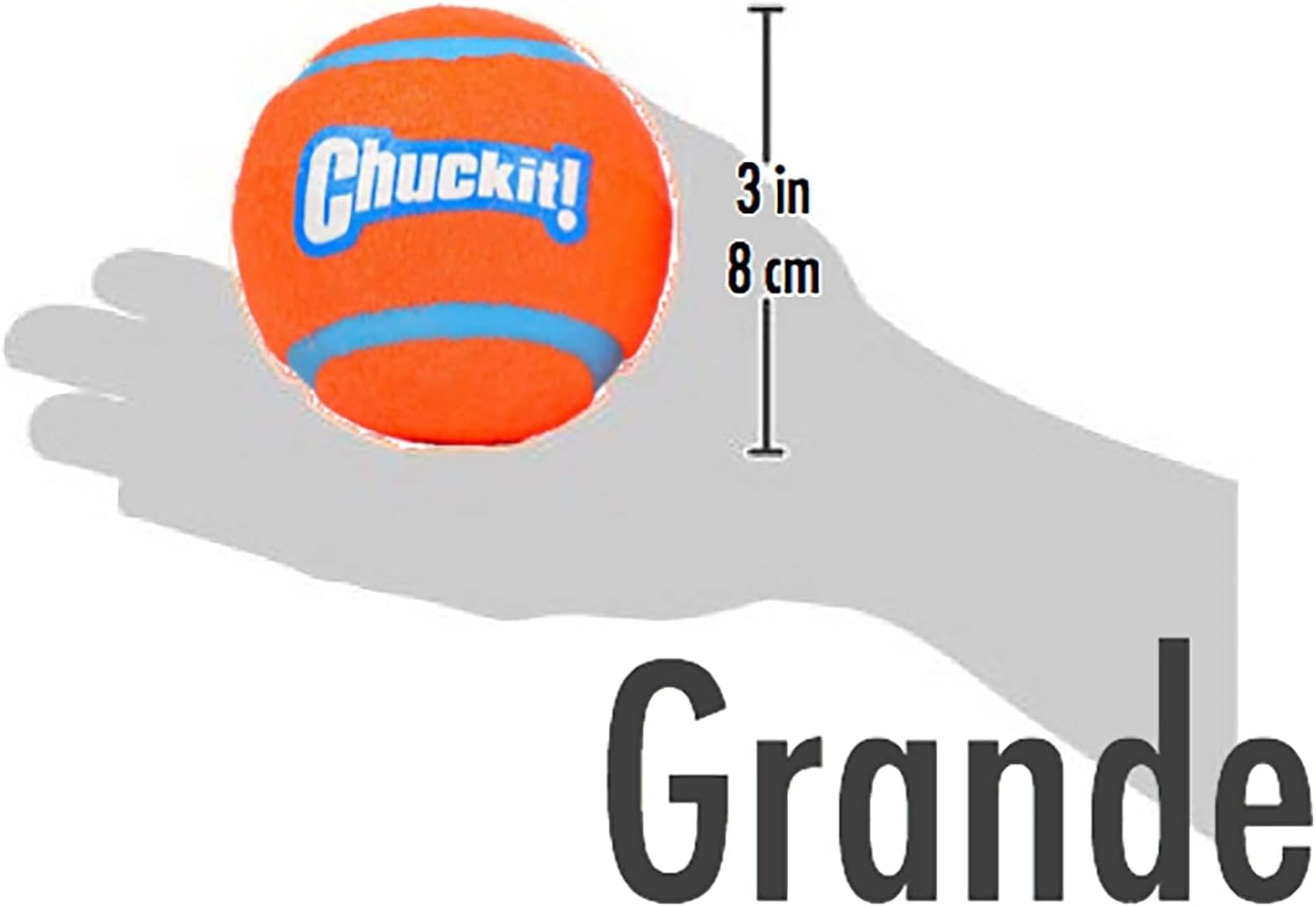 Dog Fetch Toy - Tennis Ball - Large - Ea.