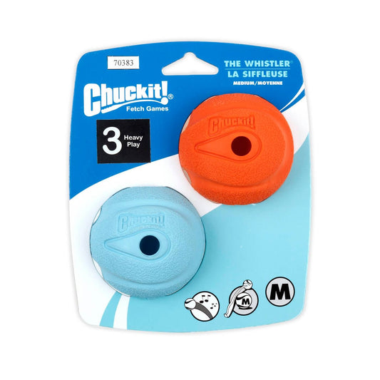 Dog Fetch Toy - Whistler Ball Medium 2-Pack