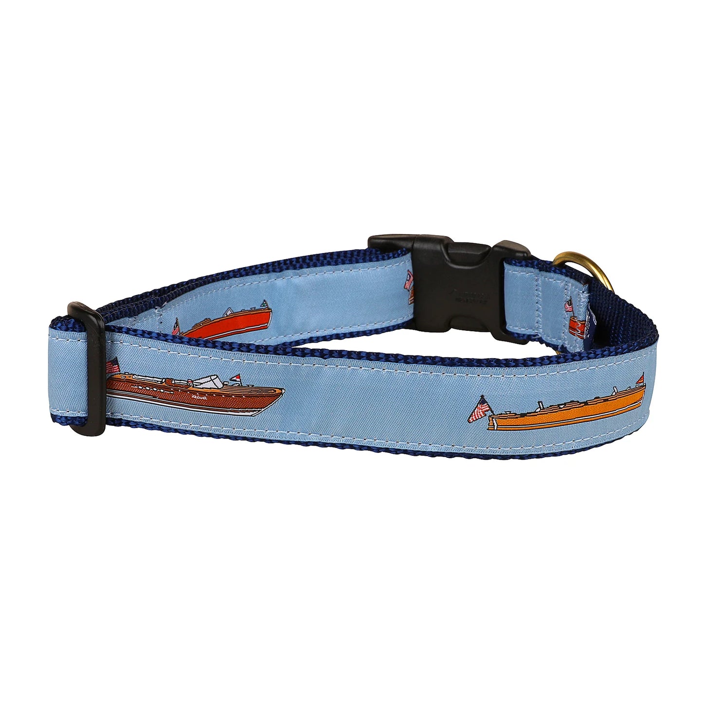 1” Ribbon Dog Collar – Classic Lake Boats