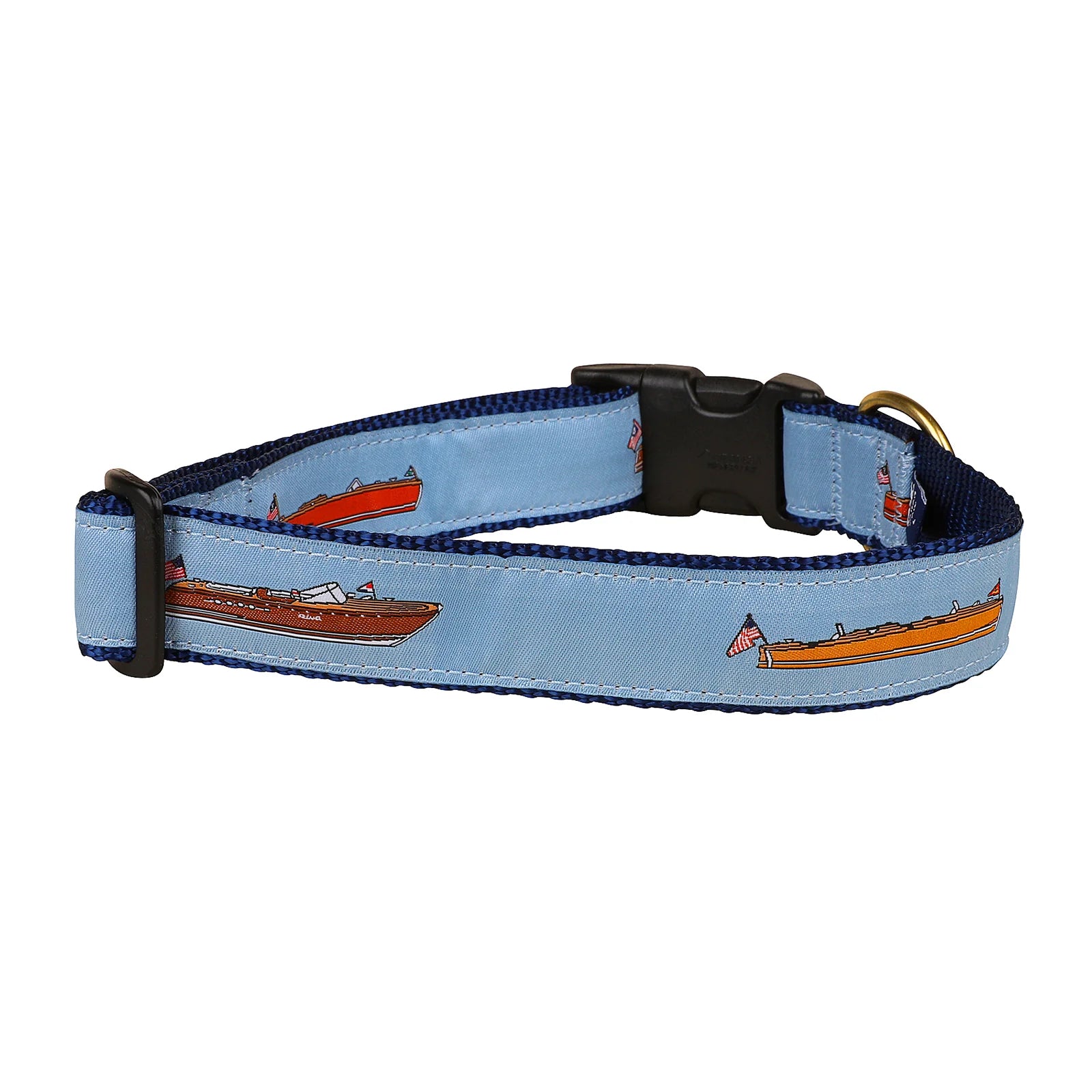 1” Ribbon Dog Collar – Classic Lake Boats
