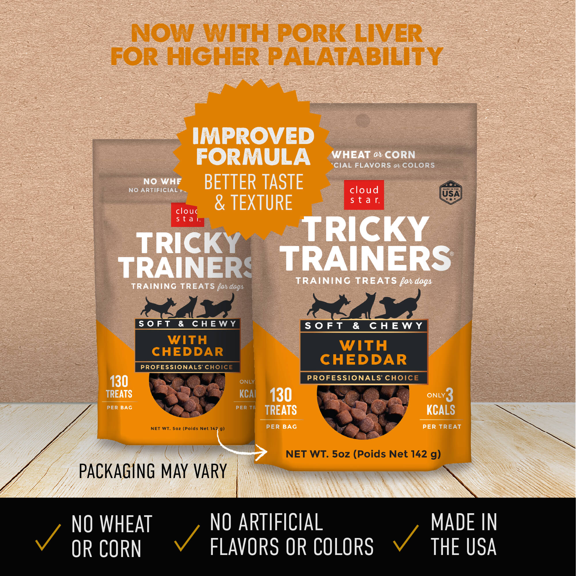 Tricky Trainers - Cheddar Cheese