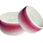 Unique Non-Slip Ceramic Dog Bowls - Porcelain - Red/White - 2 Sizes Thumbnail