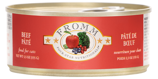 Fromm Wet Cat Food - 4-Star Beef Pate - 5.5oz