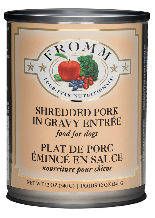 Fromm Wet Dog Food - 4 Star Shredded Pork - 12oz