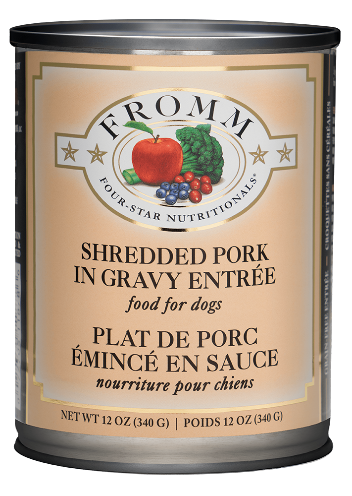 Fromm Wet Dog Food - 4 Star Shredded Pork - 12oz