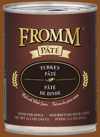 Fromm Wet Dog Food - Turkey Pate - 12oz