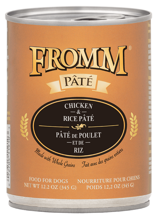 Fromm Wet Dog Food - Chicken & Rice Pate - 12oz