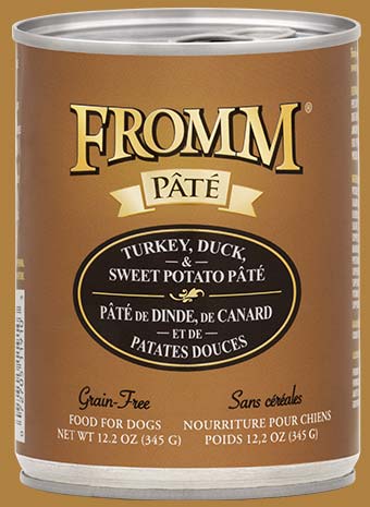 Fromm Wet Dog Food - Grain Free Turkey/Duck/Swt. Potato - 12oz