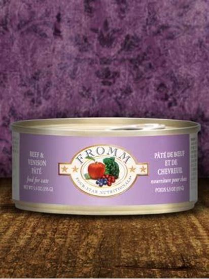 Fromm Wet Cat Food - 4-Star Beef/ Venison Pate - 5.5oz