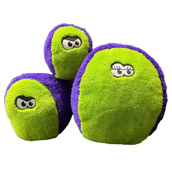 Dura Plush Dog Toy - Cycle Dog - FuzzBall - 2 Colors / 3 Sizes